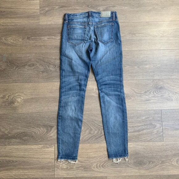 Joe's Jeans Women's Skinny Jeans Icon Ally Raw Hem Denim Indigo blue Size 25 - Picture 16 of 16